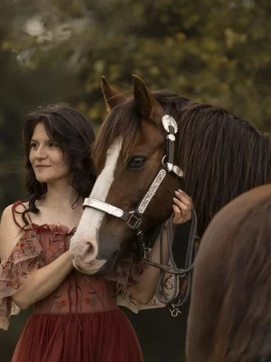 Ronda - Blumenkleid rot