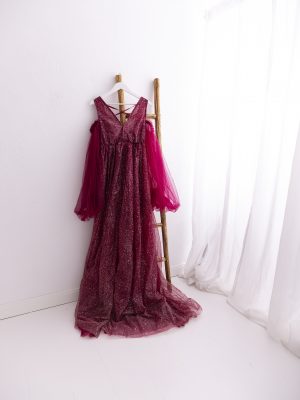 Glitzerkleid Rot