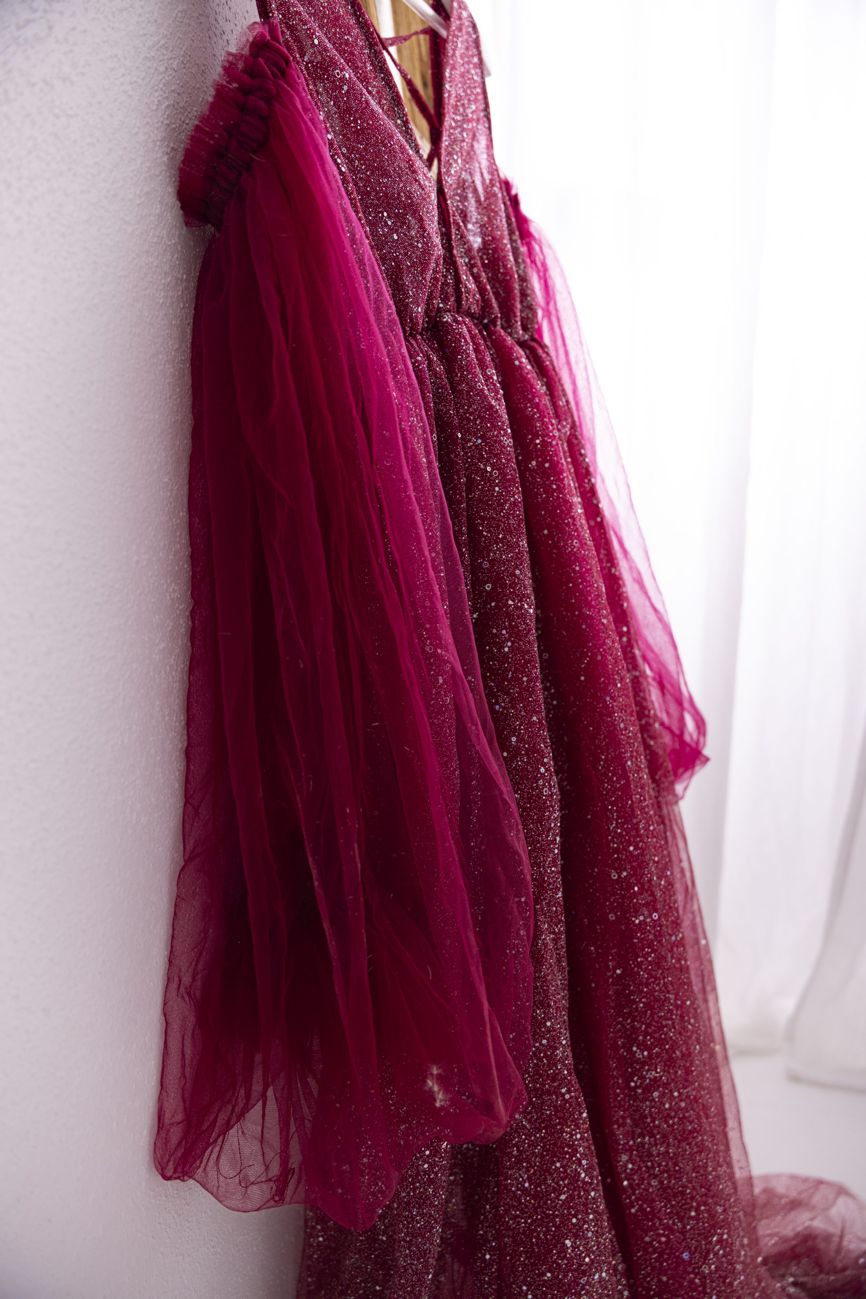 Glitzerkleid Rot – Bild 3