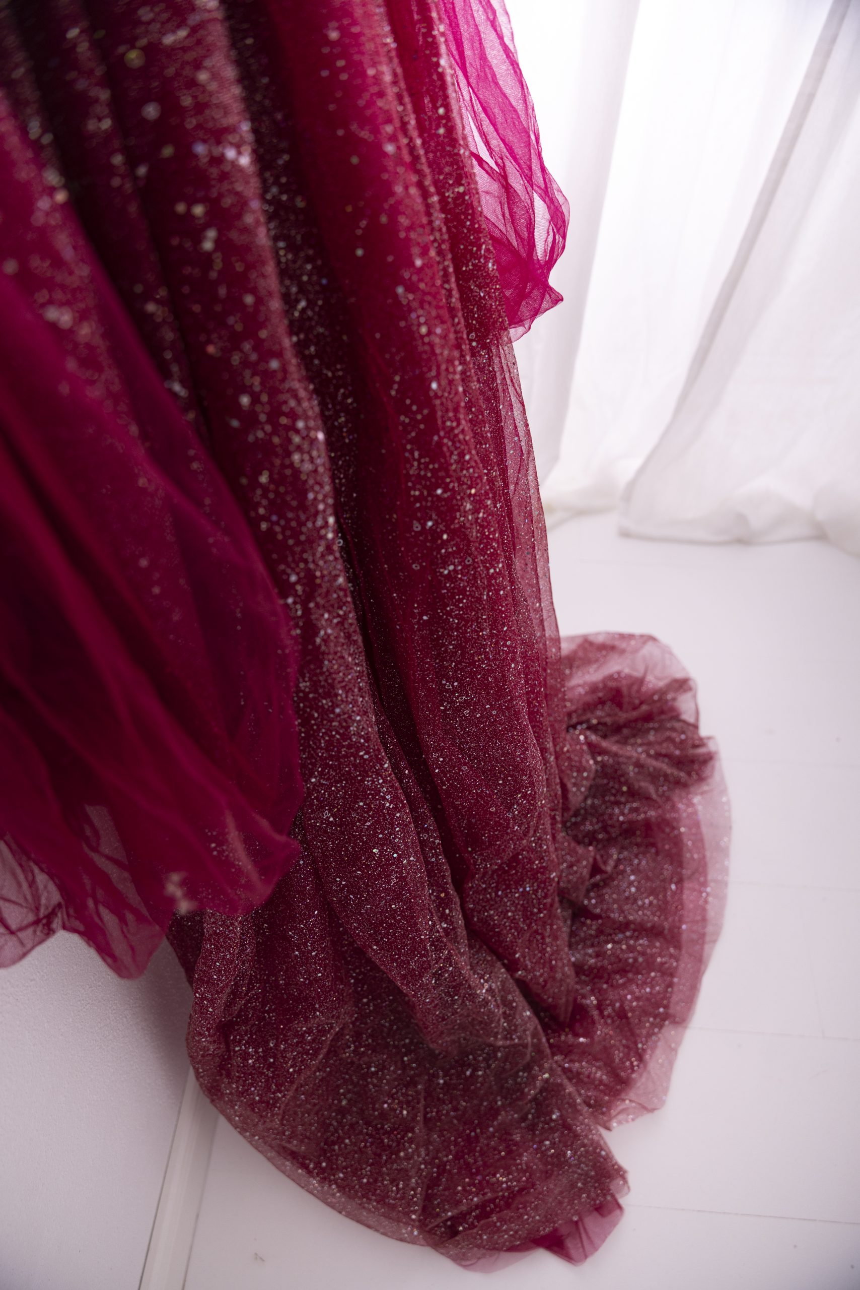 Glitzerkleid Rot – Bild 4
